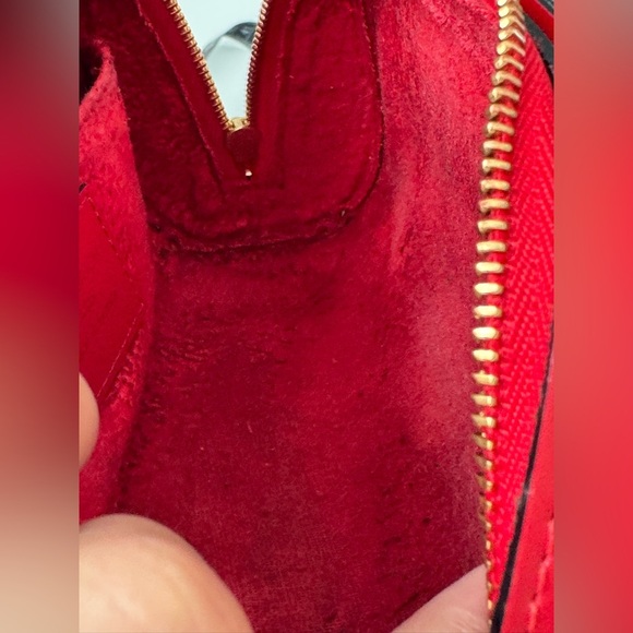 LOUIS VUITTON Epi Dauphine PM Pouch Castilian Red EUC - Picture 15 of 17